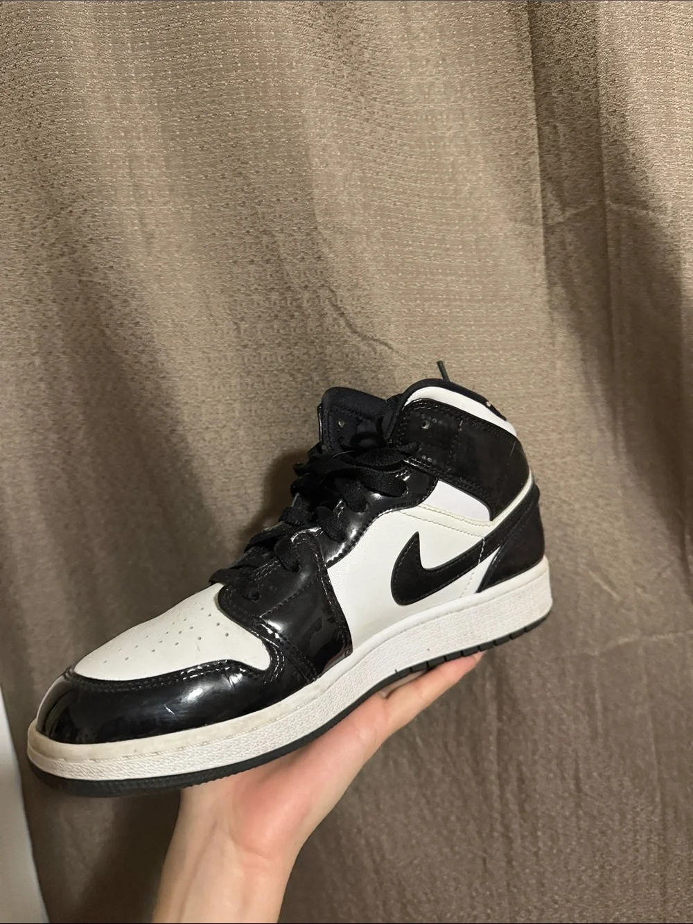 Jordan Black and White High-Top Sneakers
